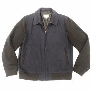 Club Monaco Melton Wool Color Block Bomber